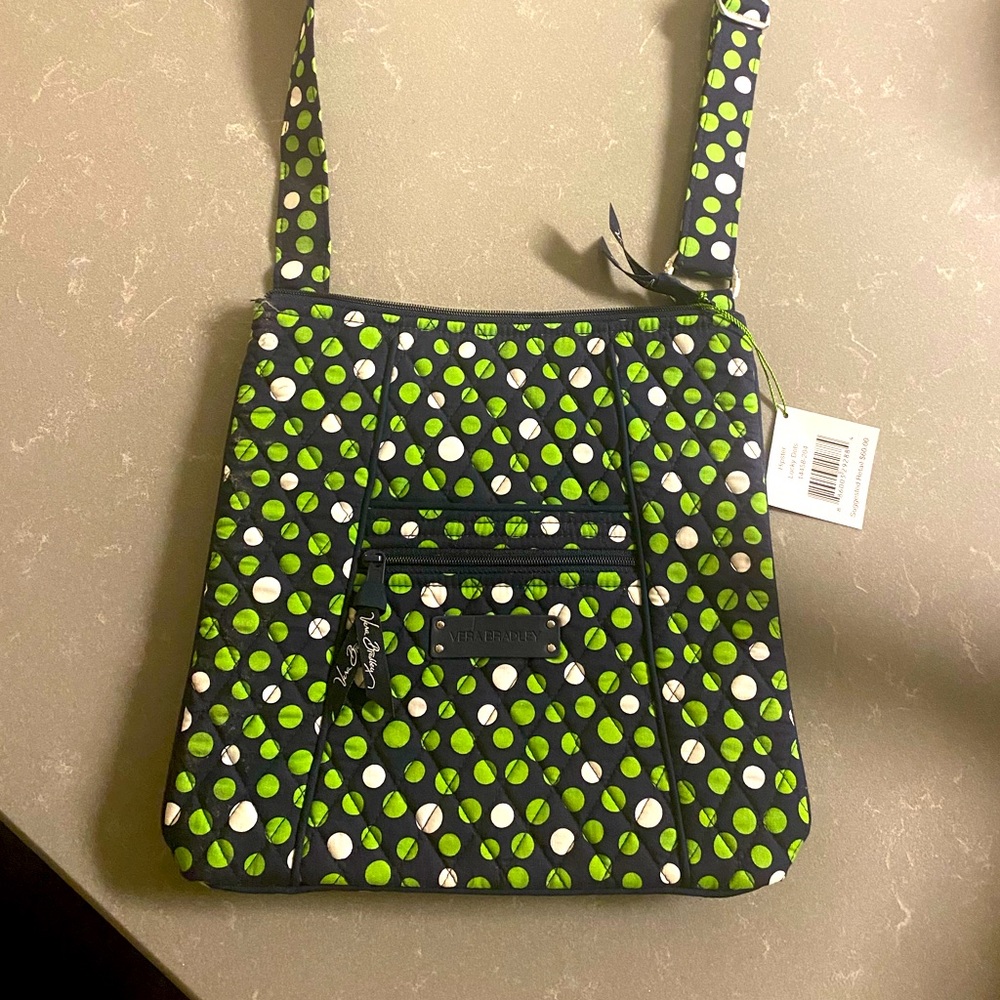 Vera Bradley Hipster Lucky Dots - new with tags
